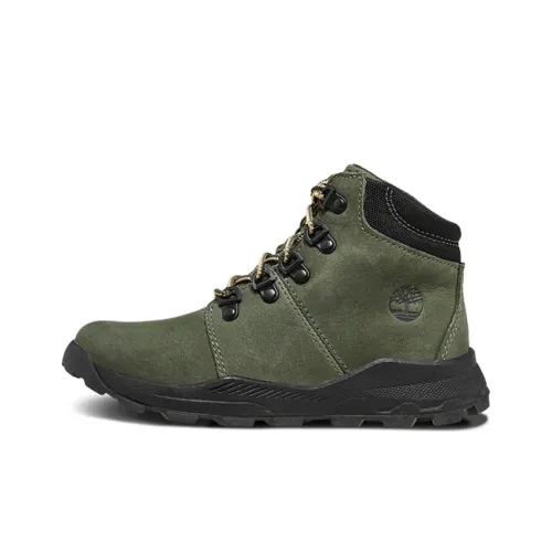 Timberland Brooklyn Collection Амортизация Износостойкие Детские ботинки Яшмовый Подростки