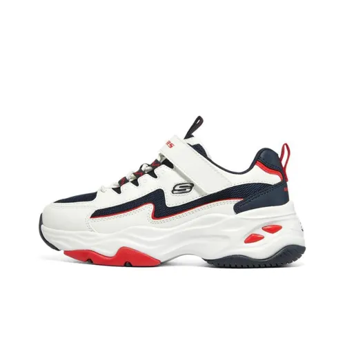Skechers D'LITES Series 4,0 Детские повседневные кроссовки Белый Синий Красный Подростки