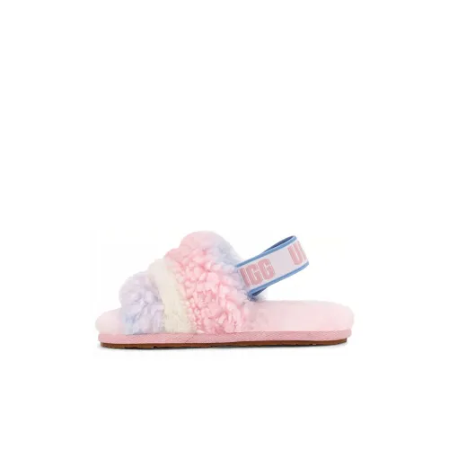 UGG FLUFF YEAH Детские сандалии розовые для детей 3-7 лет