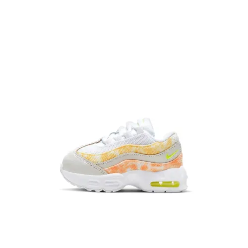 Nike Air Max 95 'Tie Dye' Низкие кеды Белый Желтый Синий Для малышей и детей дошкольного возраста