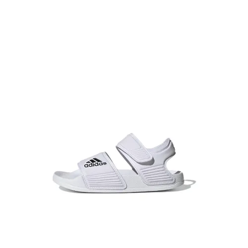 adidas Adilette Slip-resistant Abrasion-resistant Sandals White Baby