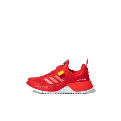 Adidas CLASSIC SPORT K LEGO Коллаборация Низкий Топ Устойчивый Низкий Топ Детские Беговые Кроссовки Красный Детский