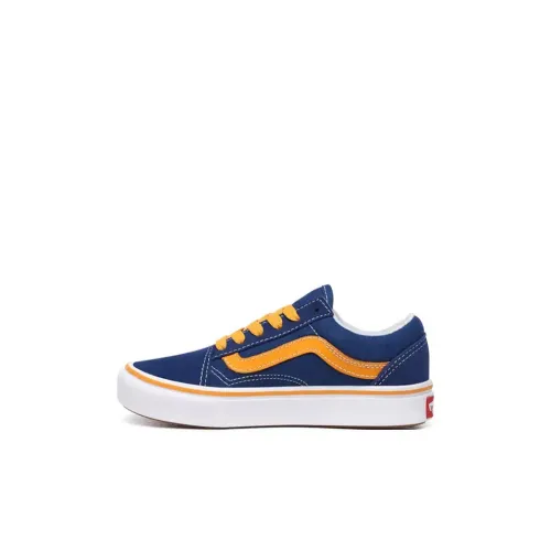 Vans Old Skool Collection Низкий Топ Детские Скейтбординги Синий Желтый для детей 3-7 лет