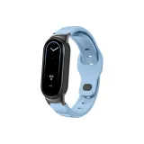 Премиум с рельефом, силиконовый ремешок, туманно-синий