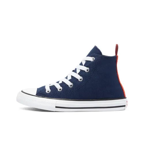 Converse Chuck Taylor All Star High Top High Top Kids Canvas Shoes Blue White Teenagers Конверс Чук Тайлер Ол Стар Хай Топ Хай Топ Кеды для Детей Синие Белые Подростки