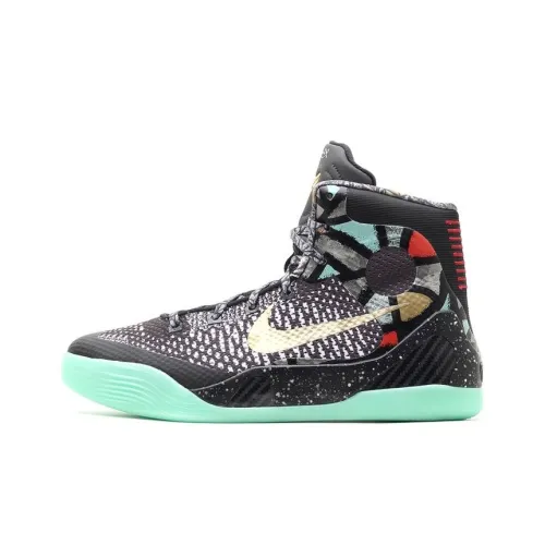 Nike Kobe 9 Elite All Star GS High Top Детские баскетбольные кроссовки Черный Зеленый Подростки