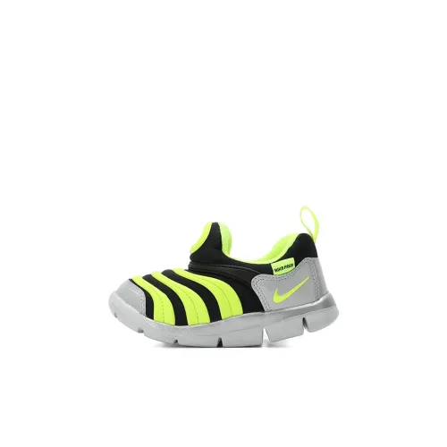 Nike Dynamo Free Y2K Устойчивая к истиранию Низкая Обувь для малышей Серый Желтый Черный Для младенцев и малышей