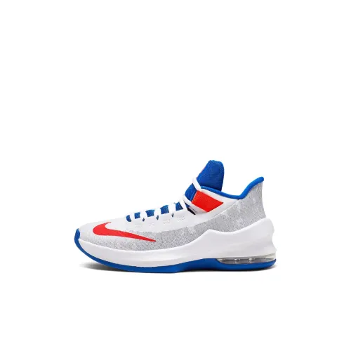 Nike Air Max Infuriate 2 MID Low Топ Баскетбольные кроссовки Серый Синий Международная версия Детский