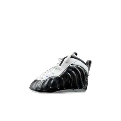 Nike Lil Posite Pro Амортизация Износостойкие Высокие Кеды Черно-Белые для Малышей и Детей Раннего Возраста