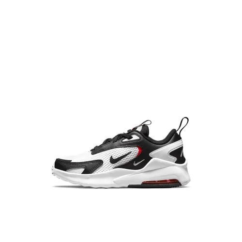 Nike Air Max Bolt Low Топ Беговые кроссовки Черный белый Для детей 3-7 лет