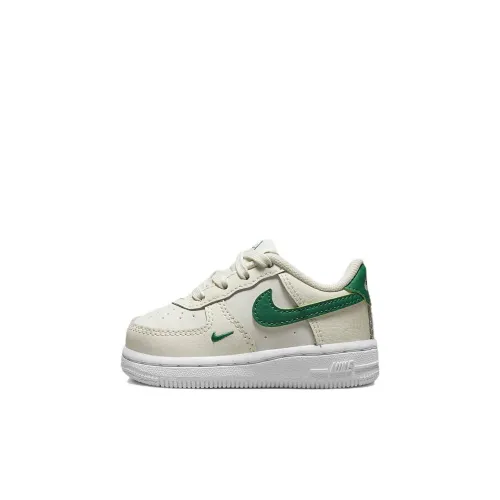 Nike FORCE 1 SE 40th Аbrasion Resistant Дышащий Низкий Топ Скейтборд Кроссовки Белый Зеленый Для малышей и малышей