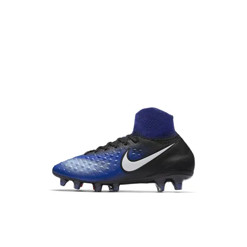 Nike Jr Magista Obra 2 FG Противоскользящие Амортизирующие Устойчивые к истиранию MID Топ Детские футбольные бутсы
