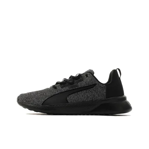 PUMA Tishatsu Runner KNIT Jr MID Топ Детские беговые кроссовки Серый черный Подростки