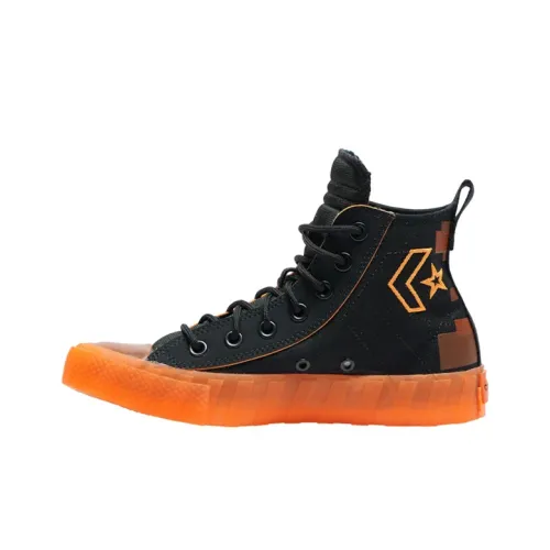 Конверс Unt1tl3d High Топ Kids Кеды Черный Оранжевый Подростки