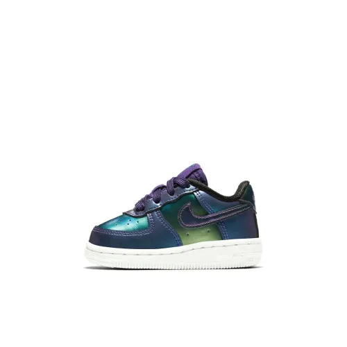 Nike Air Force 1 Slip Resistant Abrasion Resistant And Balanced Низкие Туфли для малышей синие-фиолетовые для младенцев и малышей