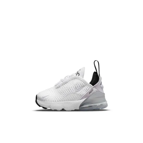 Nike Air Max 270 Low Топ Обувь для малышей Белый черный серый Infant Wa Toddler