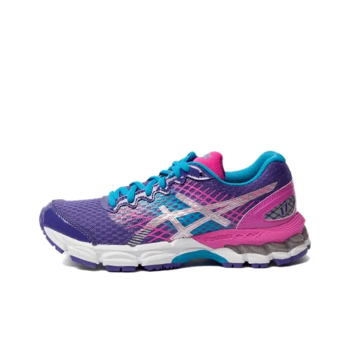 Asics Гель Nimbus 17 Low Топ Детские беговые кроссовки Пурпурно-розовый Подростки