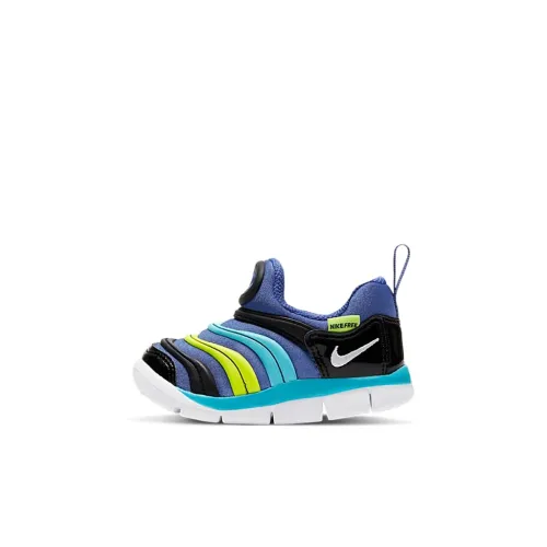 nike Dynamo Free Low Топ Обувь для малышей Черный синий желтый Infant And Toddler