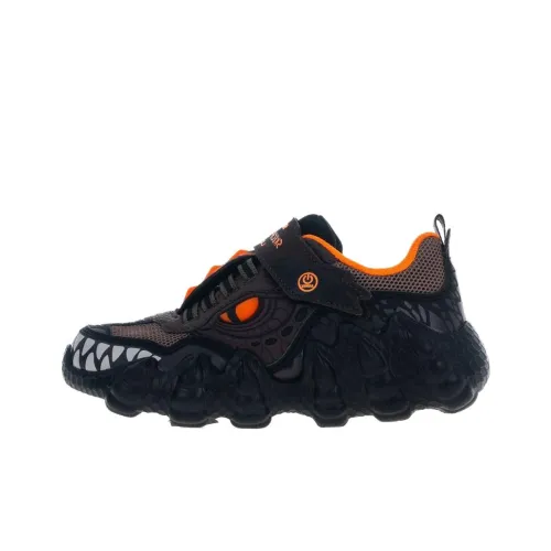 Skechers Skech O Saurus Lights Амортизация Износостойкие Детские Лифтайнер Черный Подростки
