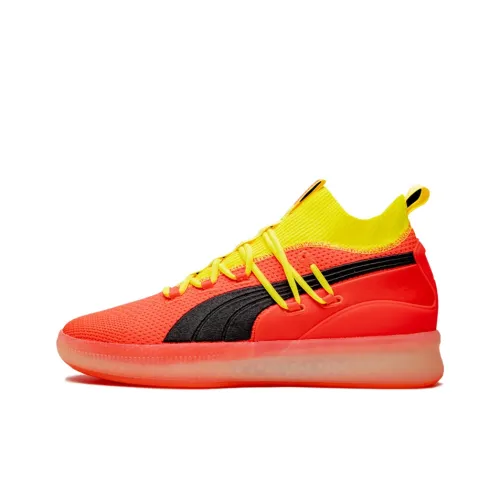 PUMA Clyde Court Детская баскетбольная обувь MID Топ для школьного возраста