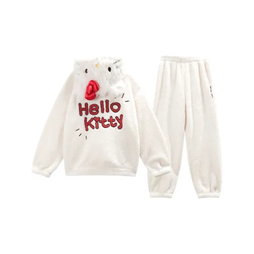 GUKOO x Hello Kitty Sanrio series Пижамный комплект женский цвет сливочный