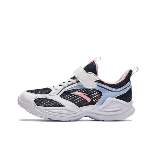 Antakids LingFeng Slip-resistant и дышащий низкий топ детские беговые кроссовки белый черный розовый