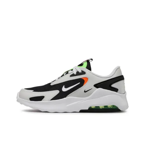Nike Air Max Bolt Амортизация Износостойкий Низкий Топ Детские Беговые Кроссовки Черный Серый Зеленый