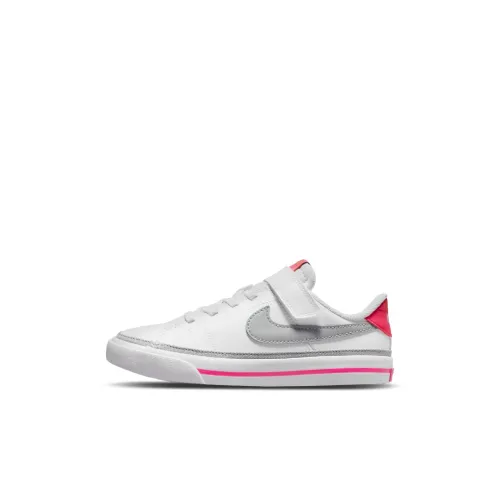 Nike Court Legacy Low Топ Кроссовки для скейтбординга Серый Белый Дети Возраст 3-7 лет