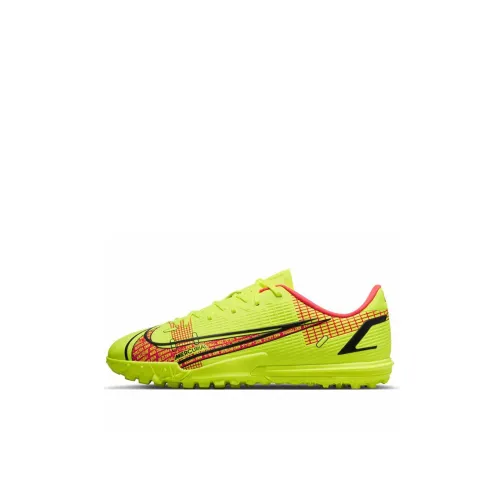 Nike Mercurial Vapor 14 Assassin ACADEMY TF Низкие Футбольные бутсы Neon Yellow Детские