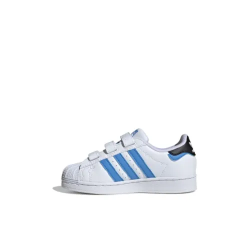 Adidas Originals Superstar Детские Скейтбординги Низкий Топ Белый Синий Kids