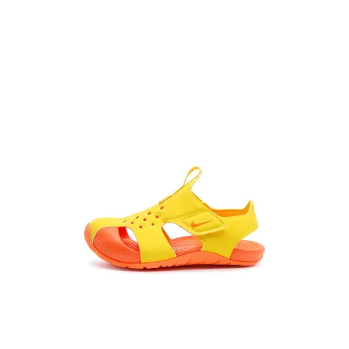 Nike Sunray Protect 2 Дышащая Низкая Обувь для Малышей Желто-Оранжевая Для Младенцев и Малышей