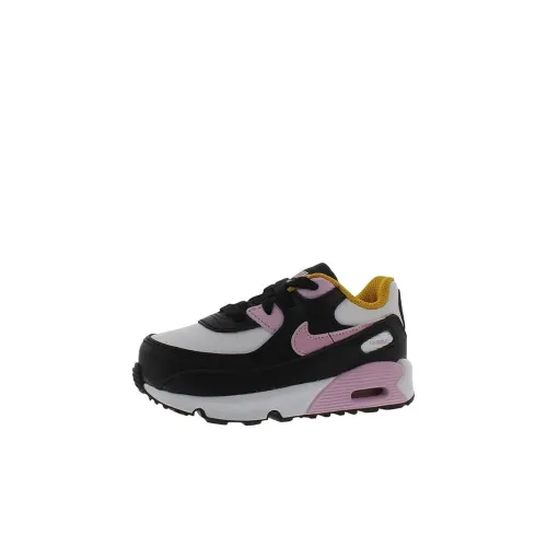 Nike Air Max 90 Low Топ Обувь для малышей Черно-розовая Infant And Toddler
