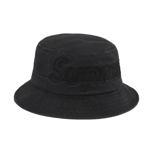 Supreme 100% хлопок Bucket Hats Unisex Черный Синий Камуфляж Фиолетовый