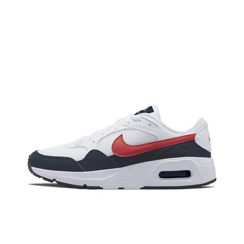 Nike Air Max SC Low Топ Детские беговые кроссовки Черный Белый Красный Подростки