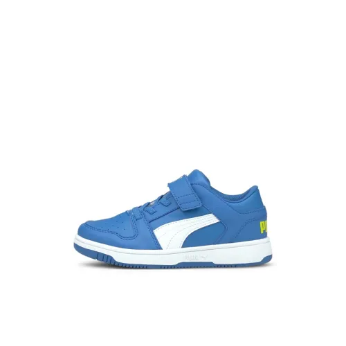 PUMA Rebound Layup Lo SL Low Топ Детские Скейтбординги Синий Children Возраст 3-7 лет