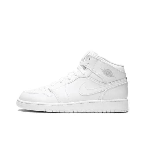 Jordan Air Jordan 1 Детские баскетбольные кроссовки MID Топ Унисекс