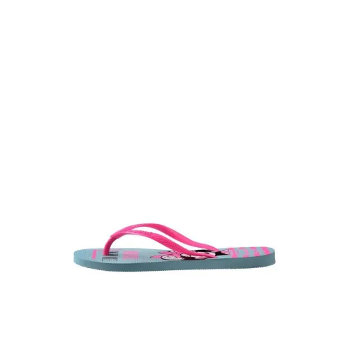 Disney x Havaianas Тонкие Детские Домашние Тапочки Синие Розовые Малыш