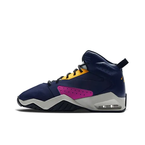 Джордан Lift Off Нижняя юбка Резистентные амортизаторы Высокий топ Детские баскетбольные кроссовки Фиолетовые Подростковые