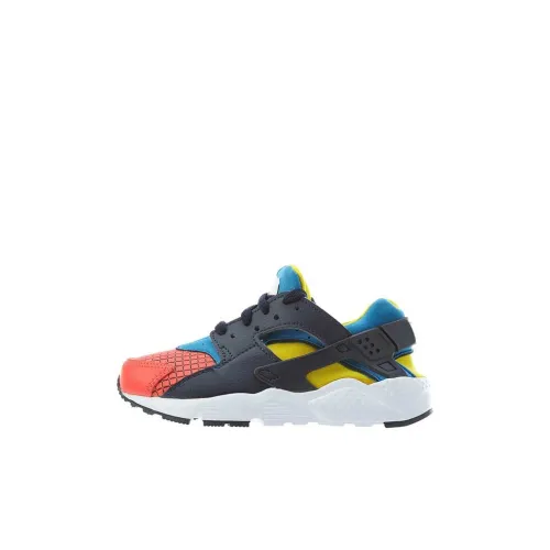 Nike Huarache Run Slip-Resistant Амортизация Устойчивость к износу Низкий Топ Детская Беговая Обувь Красный Желтый Синий