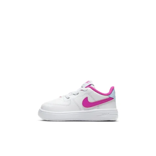 Nike Air Force 1 Slip-Resistant Низкий Топ Обувь для малышей Белый Розовый Infant и Toddler