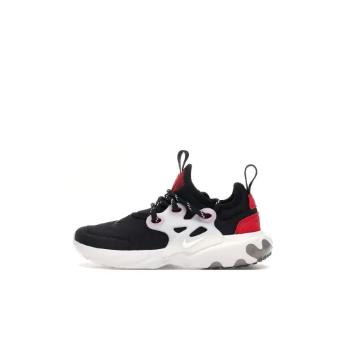 Nike React Presto Slip Resistant Abrasion Resistant Kids Lifestyle Shoes Черный Красный Дети Возраст 3-7 Лет