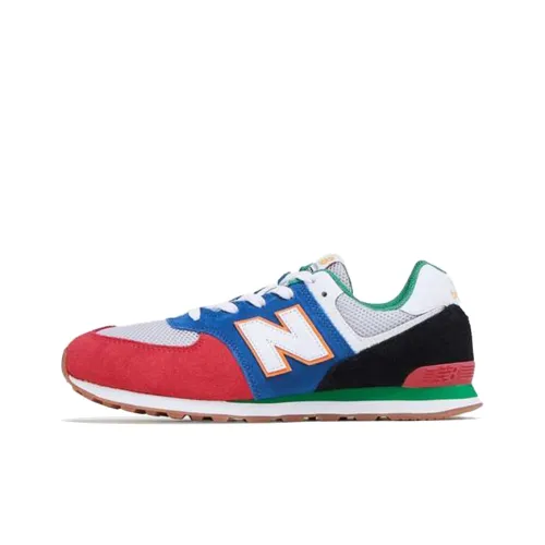 New Balance NB 574 Low Топ Детская Беговая Обувь Красная Синяя Черная Подростки