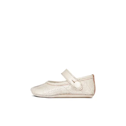 DIOR Низкие топовые туфли с золотым покрытием для малышей и детей дошкольного возраста