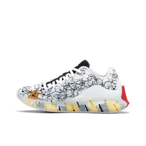 Reebok Zig Kinetica Kids Lifestyle Shoes Белый Черный Красный Подростки