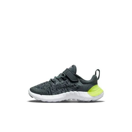 nike Free RN 2021 Low Топ Детские беговые кроссовки Темно-зеленый Children Aged 3 7 Лет