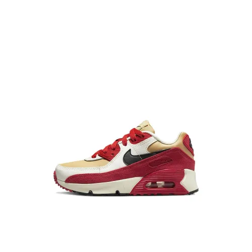Nike Air Max 90 LTR Kids Lifestyle Shoes Белый Красный Детские 3-7 лет