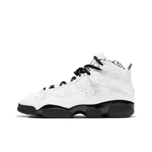 Jordan Air Jordan 6 Кольца Детские баскетбольные кроссовки MID Топ Школьный возраст