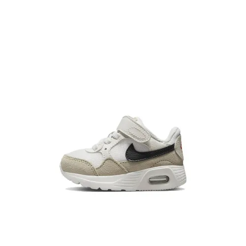 Nike Air Max SC Low Топ Беговые кроссовки Белый черный Для малышей и детей дошкольного возраста