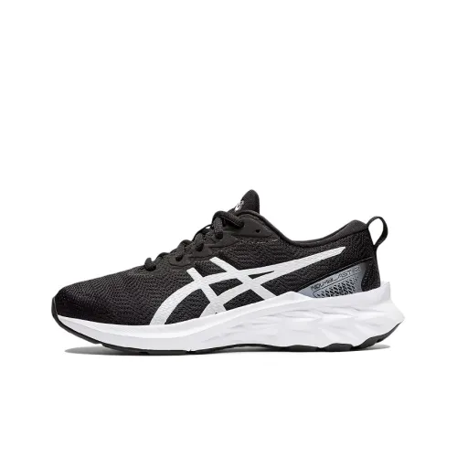 Asics Novablast 2 Low Топ Детская Беговая Обувь Черный Белый Подростки