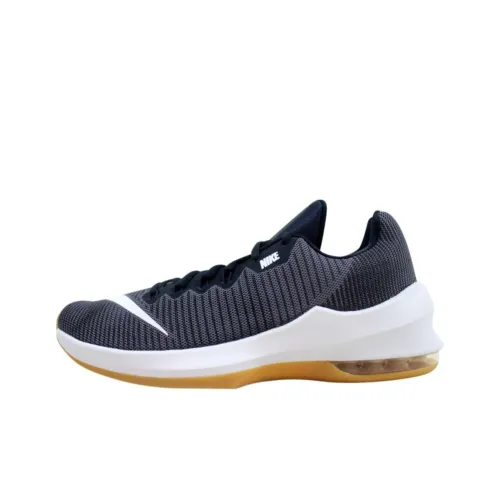 Nike Air Max Infuriate II Амортизация Износостойкий Низкий Топ Детские Баскетбольные Кроссовки Серый Подростки